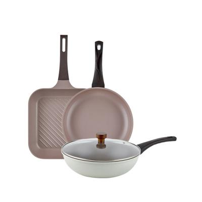 [독일 제너] 쿡인 IH 티타늄코팅 후라이팬 4종(28사각+28후+28궁+뚜껑)