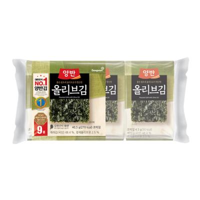 [동원] 양반 올리브김[식탁9P(9매)] x 6개 (54봉)