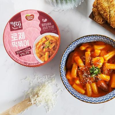 [동원] 떡볶이의신 로제 컵떡볶이 160g x 6개