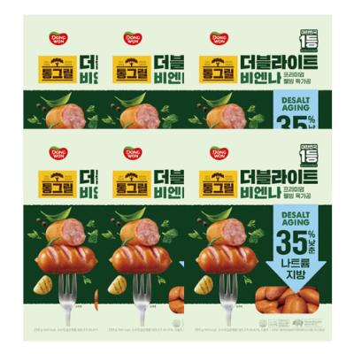 [동원] 통그릴 더블라이트 비엔나 260g x 6봉 (2*3)