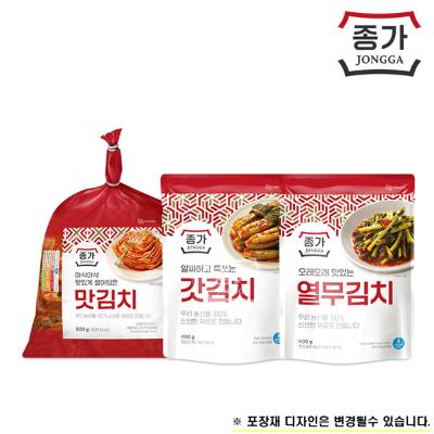 [종가집] 맛김치 900g+갓400g+열무400g