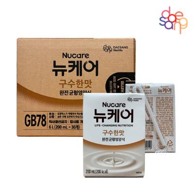 [대상 뉴케어] 구수한맛(200㎖X30팩) X 2박스