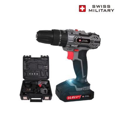 [스위스밀리터리] 리튬이온 14.4V 충전식 무선 햄머드릴 SML-GU14V