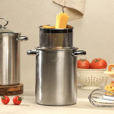 [콕스타] 블랑크 인덕션 스텐 파스타 냄비 4.5리터