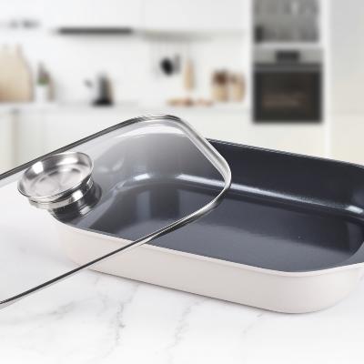 [콕스타] 아델라 인덕션 사각 전골냄비 35*25cm