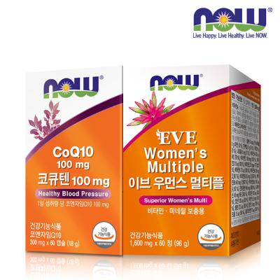 [나우푸드] 이브 우먼스 멀티플 (60정/2개월분) + 코큐텐 100㎎ (60캡슐/2개월분)
