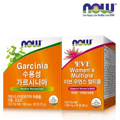 [나우푸드] 이브 우먼스 멀티플 (60정/2개월분) + 수용성 가르시니아 (120정/1개월분)