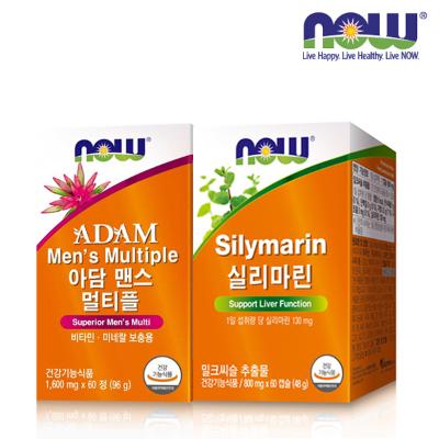 [나우푸드] 아담 맨스 멀티플 (60정/2개월분) + 실리마린 (60캡슐/2개월분)