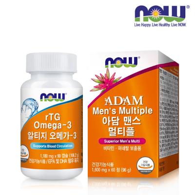 [나우푸드] 아담 맨스 멀티플(60정)+알티지 오메가-3(90캡슐)