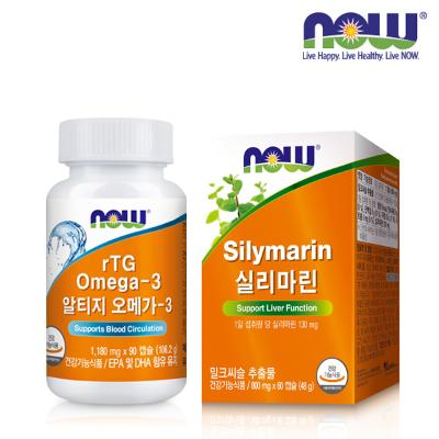 [나우푸드] 실리마린+알티지 오메가-3(90캡슐)