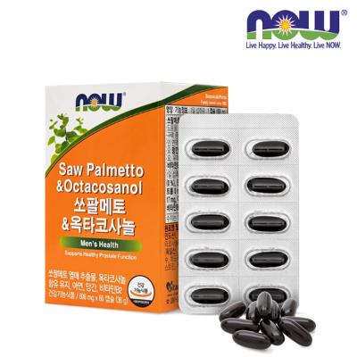 [나우푸드] 쏘팔메토&옥타코사놀(60캡슐/2개월분)