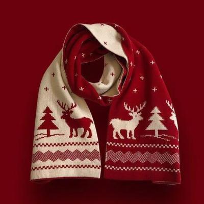 산타핫딜 크리스마스 목도리 155cm 투톤 성탄절 머플러