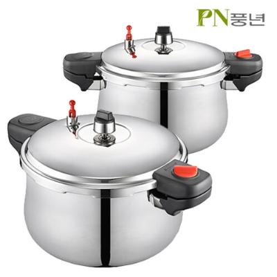 [PN풍년] 통3중 하이커머스S 압력솥 15인용 20인용 25인용 영업용 가정용 스테인레스 압력밥솥 