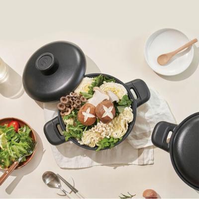 [PN풍년] 1954 도야 IH 20cm 깊은 양수냄비 주물 전골뚝배기 인덕션겸용 도자기뚜껑