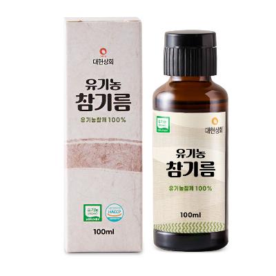 대현상회 순한 유기농 아기 참기름 100ml 이유식용/ HACCP 백년가게 방앗간
