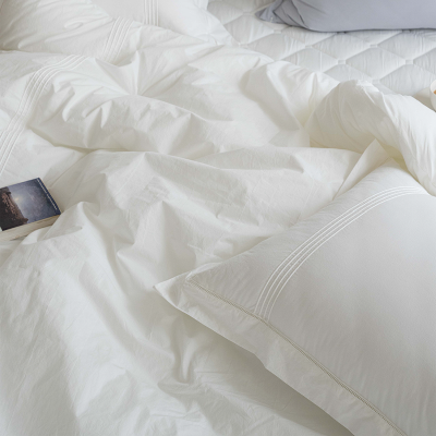 송화 하이엔드 호텔침구 세인트 고밀도면&모달 양면 핸드메이드 핀턱 프릴 자수 고급 호텔베딩