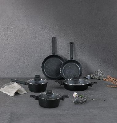 [PN풍년] 포시아 실키스톤 IH 냄비 후라이팬 세트 인덕션가능 편수 양수 전골 곰솥 프라이팬