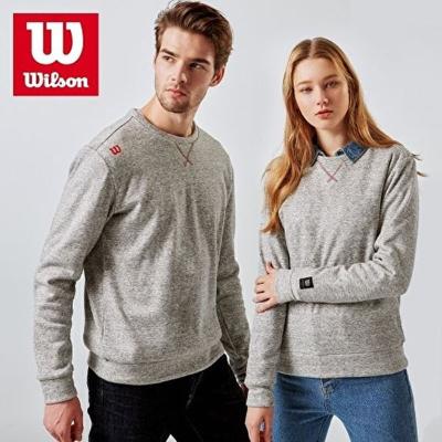 윌슨 남녀공용 맨투맨 기모티셔츠
