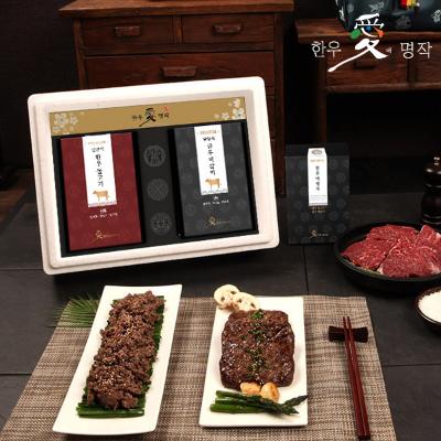 [한우애명작] 프리미엄 언양식 바싹불고기&담양식 떡갈비 3호