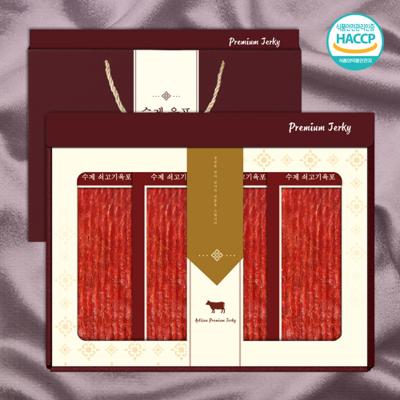 [New블랙라벨] 수제 쇠고기육포 2호 250g(지함50g 5p)