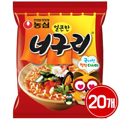 너구리얼큰한맛120g 20개