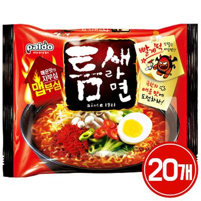 봉지)팔도틈새라면빨계떡 20개