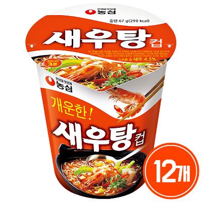 컵)농심새우탕소 12개