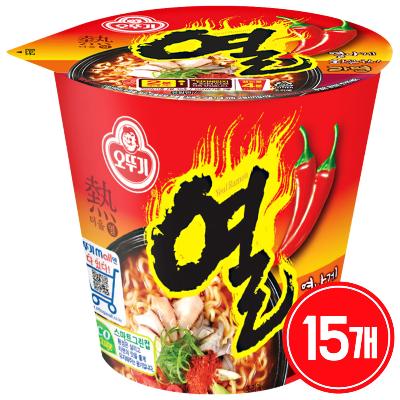 컵)오뚜기열라면소컵 15개