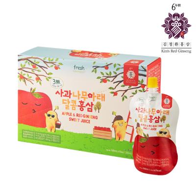[풍기인삼공사] 사과나무아래 달콤홍삼(100㎖) -10포 / 사과와 6년근홍삼