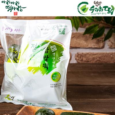 [아리아리떡사랑] 정선 (밥알)수리취 찹쌀떡 -4봉(10개입*4)
