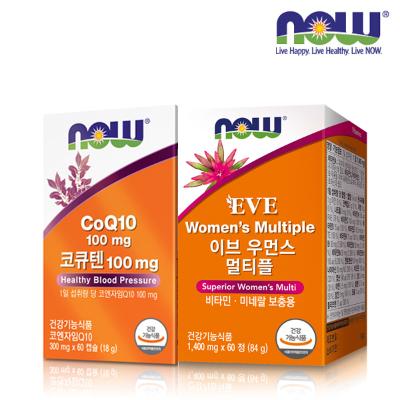 [나우푸드] 이브 우먼스 멀티플 (60정/2개월분) + 코큐텐 100㎎ (60캡슐/2개월분)