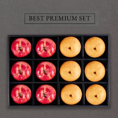 [산해미식]프리미엄 사과+배 선물세트 1호(특대사과400*6과+배620g*6과)총6.1kg