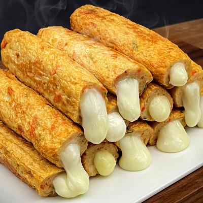 밀가루NO 국제시장 통 모짜렐라/청양치즈/통새우 쌀어묵바 3종