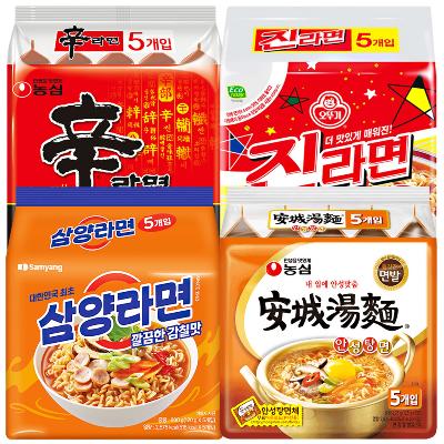 봉지) 신5+진매5+삼양5+안성5