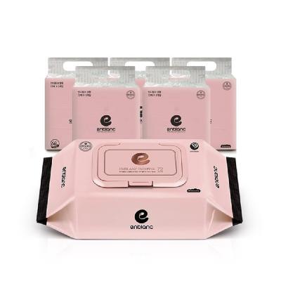 앙블랑 인디핑크 아기물티슈 캡형 72매 3개입 x5 15팩