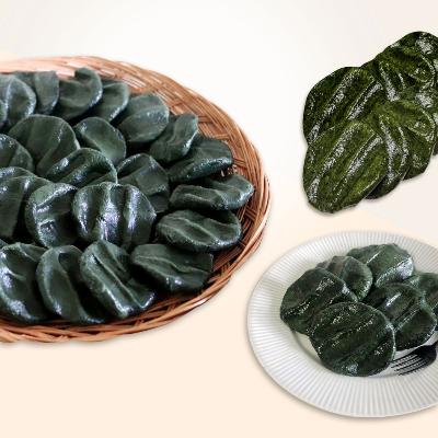 28년전통 맛집 수제 생쑥100% 진도 해풍 쑥 개떡 1kg(15-17개)