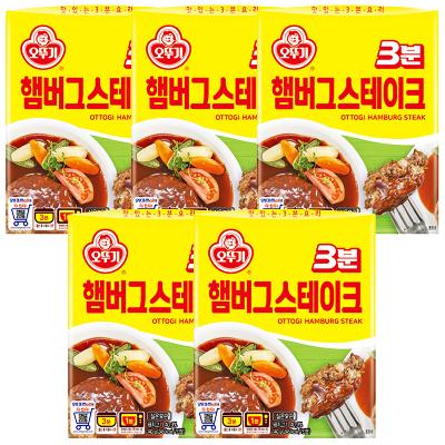 오뚜기 3분 햄버그스테이크 140g x 5개
