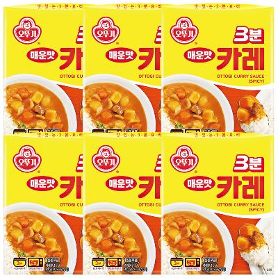 오뚜기 3분카레 매운맛200g x 6개
