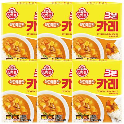 오뚜기 3분카레 약간매운맛200g x 6개