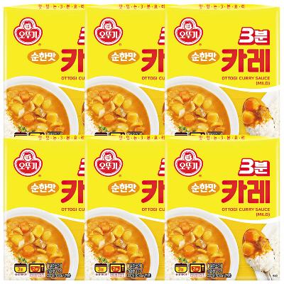 오뚜기 3분카레 순한맛 200g x 6개