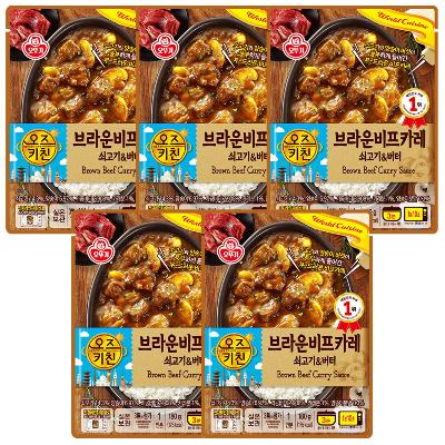 오뚜기 오즈키친 갈릭비프짜장 180g  x 5개
