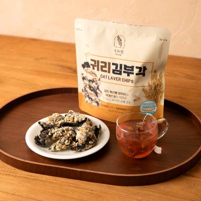 (오트릿) 귀리김부각 5봉 당류0% 무설탕 김스낵 건강간식