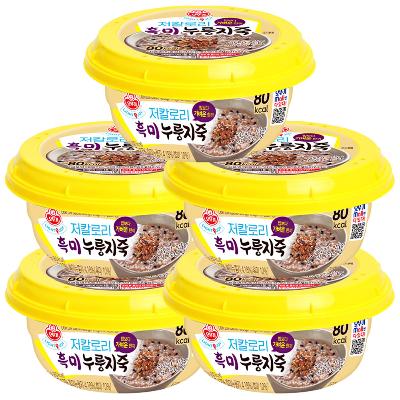 오뚜기 LIGHT&JOY 저칼로리 흑미누룽지죽 215g x 5개