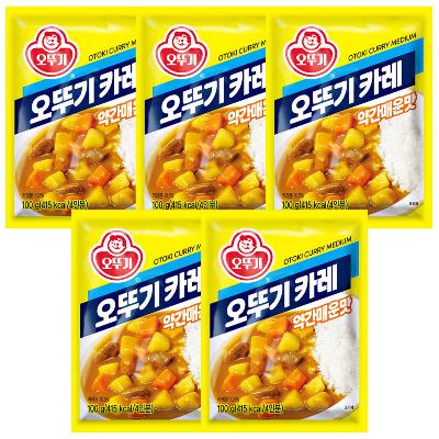 오뚜기 카레 약간매운맛 100g x 5개