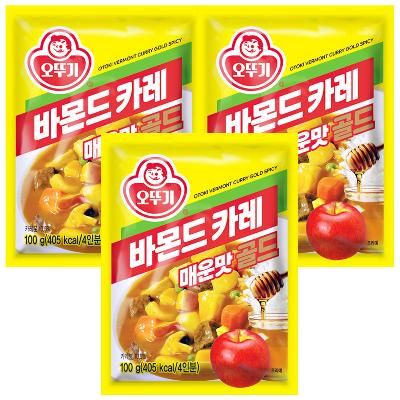 오뚜기 바몬드 카레 골드 매운맛 100g x 3개