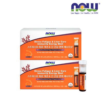 [나우푸드] 스트레스와 피로 개선 & 간 건강 면역 에너지샷 (14개입) x 2박스
