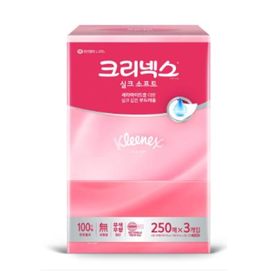 크리넥스 실크소프트 250매3입 1개
