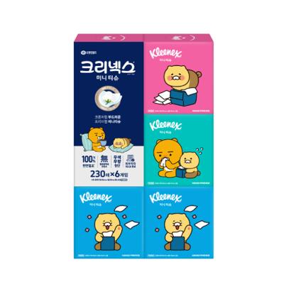 크리넥스 디럭스 미니맥시(카카오) 230매6입 1개