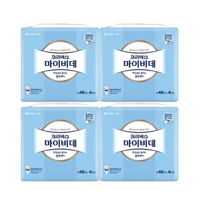 크리넥스 마이비데 클린케어 46매4입 4팩