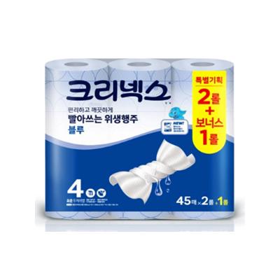 크리넥스 빨아쓰는 행주타올 45매 2+1롤 1팩